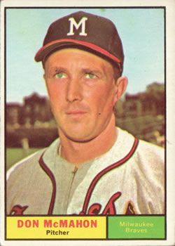  1961 Topps # 372 Bob Hendley Milwaukee Braves