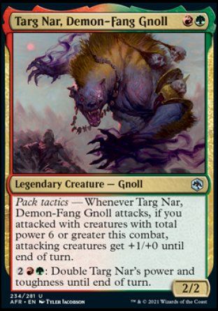 Targ Nar, Demon-Fang Gnoll (Dungeons & Dragons: Adventures in the Forgotten Realms) Trading Card