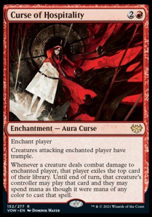 Curse of Hospitality (Innistrad: Crimson Vow) Trading Card