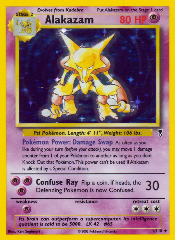 Alakazam (1/110) - Legendary Collection Pokémon Card