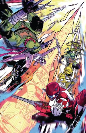 Mighty Morphin Power Rangers/ Teenage Mutant Ninja Turtles III #2 (G 1:50 Incv Full Art Carlini)