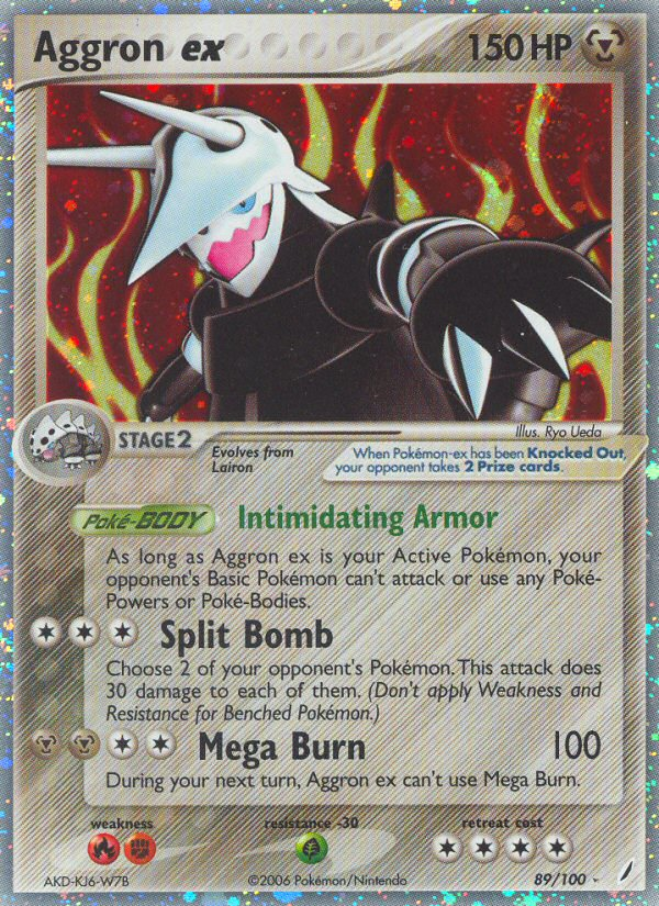 Aggron ex (89/100) - Crystal Guardians Pokémon Card