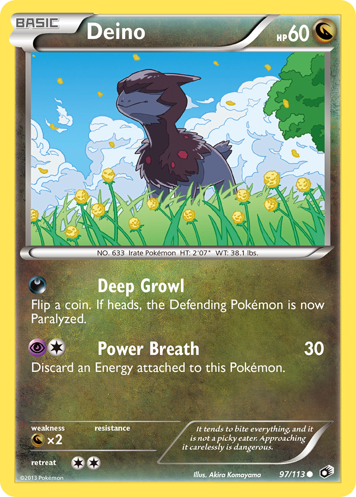 Deino (97/113) - Legendary Treasures Pokémon Card