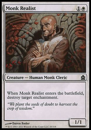 Monk Realist (MTG Commander) Trading Card