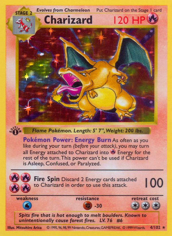 Charizard (4/102) - Base (1st Edition) Pokémon Card