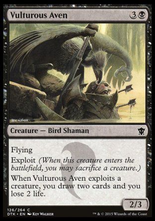 Vulturous Aven (Dragons of Tarkir) Trading Card