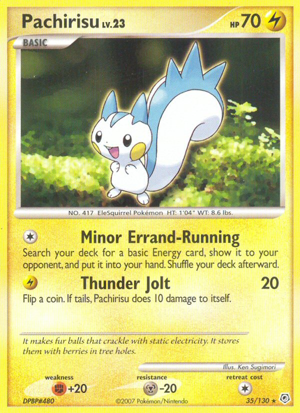 Pachirisu (35/130) - Diamond & Pearl Pokémon Card