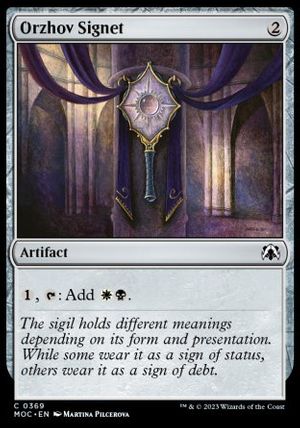 Orzhov Signet (March of the Machine Commander Decks)