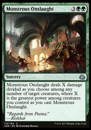 Monstrous Onslaught (Aether Revolt) Trading Card