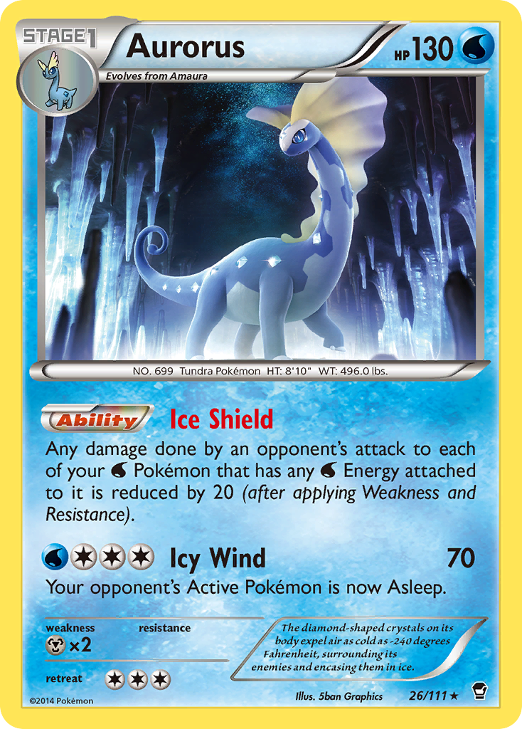 Aurorus (26/111) - Furious Fists Pokémon Card