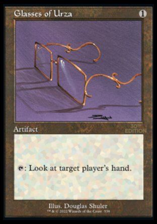 Glasses of Urza (Magic 30th Anniversary Edition - Old Frame) Trading Card