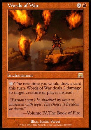 Words of War (Onslaught) Trading Card