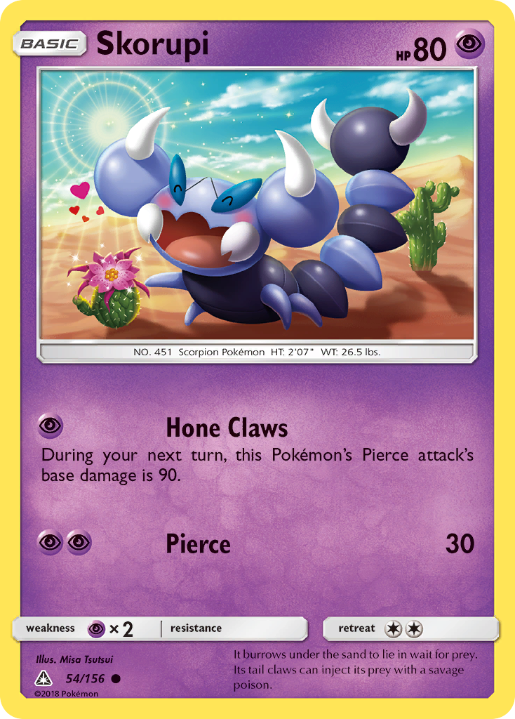 Skorupi (54/156) - Ultra Prism Pokémon Card