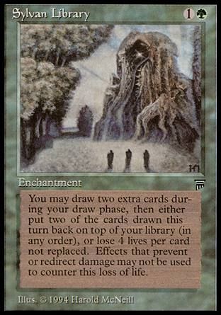 Sylvan Library (Legends) Trading Card