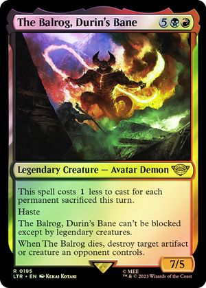 The Balrog, Durin's Bane (The Lord of the Rings - Foil)