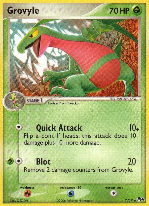 Grovyle (7/17) - POP Series 4 Pokémon Card