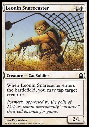 Leonin Snarecaster (Theros) Trading Card