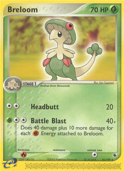 Breloom Pokémon Card