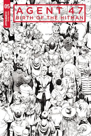 Agent 47 Birth Of Hitman #5 (Cover C 10 Copy Lau B&w Cover)