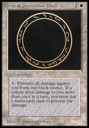 Circle of Protection: Black (Beta) Trading Card