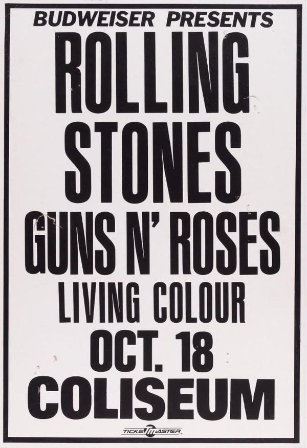 Rolling Stones & Guns N Roses LA Coliseum 1989