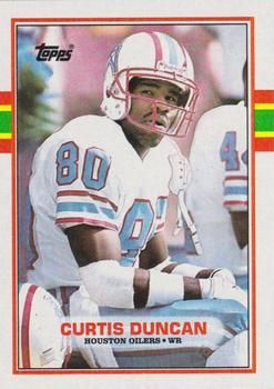 Curtis Duncan 1989 Topps #92 Sports Card