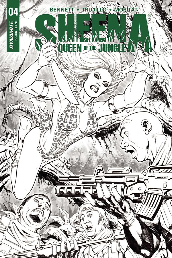 Sheena Queen of the Jungle #4 (Cover F 20 Copy Santucci B&w I)