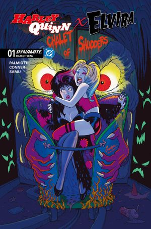 Harley Quinn X Elvira #1 (Cvr P Inc 1:15 Amanda Conner Foil Variant)