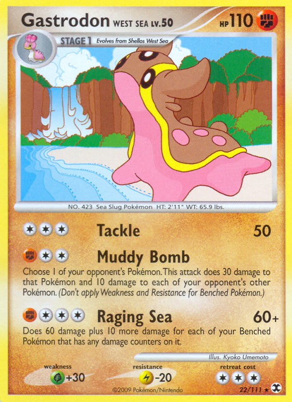 Gastrodon West Sea (22/111) - Rising Rivals Pokémon Card