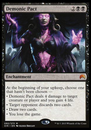 Demonic Pact (Magic Origins) Trading Card