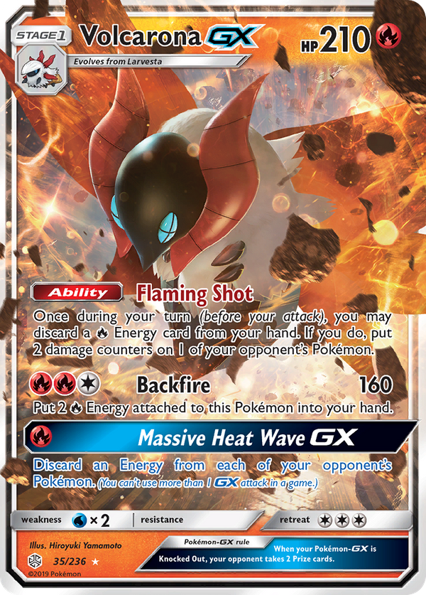 Volcarona GX (35/236) - Cosmic Eclipse