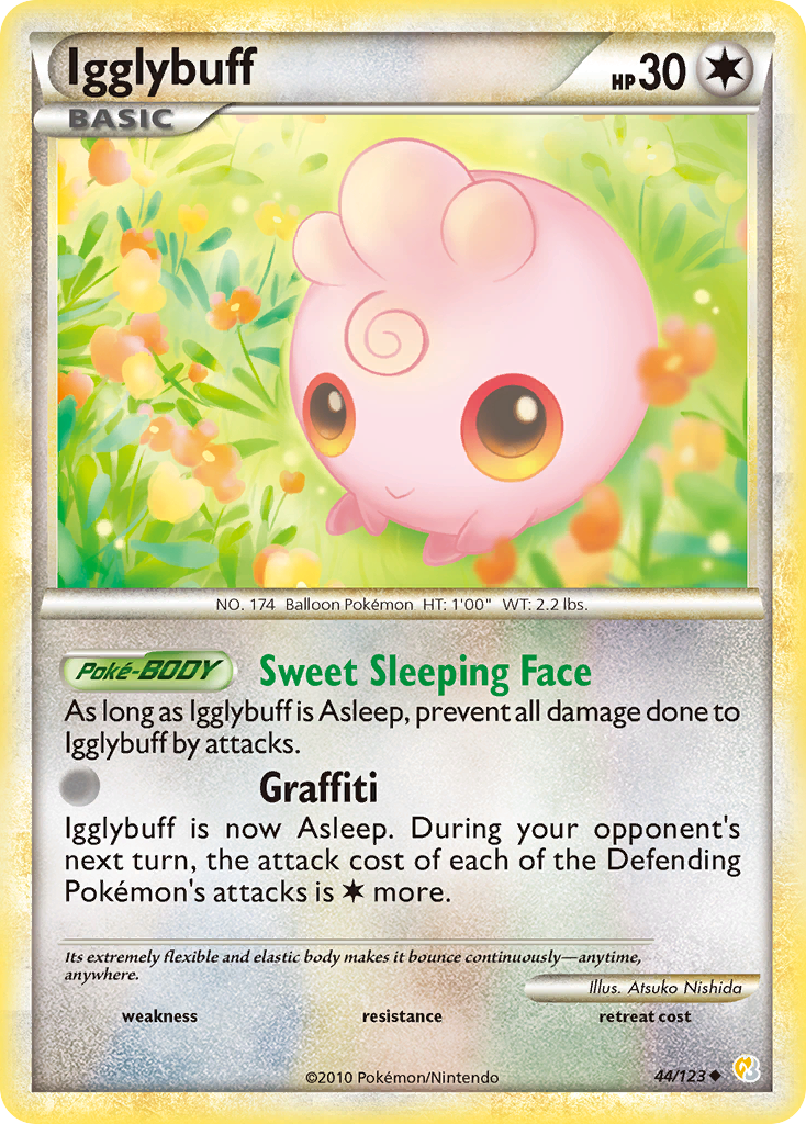 Igglybuff (44/123) - HeartGold & SoulSilver Pokémon Card