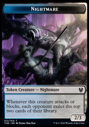 Nightmare Token (Theros Beyond Death) Trading Card