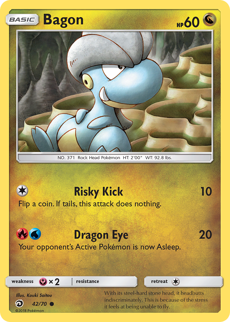 Bagon (42/70) - Dragon Majesty Pokémon Card