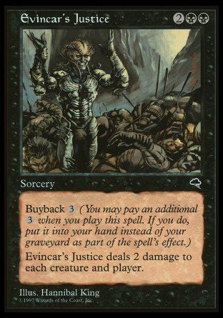 Evincar's Justice (Tempest) Trading Card