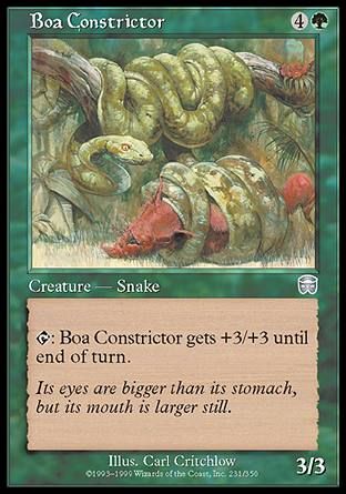 Boa Constrictor (Mercadian Masques) Trading Card