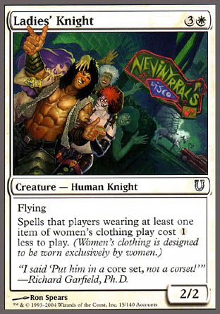 Ladies' Knight (Unhinged) Trading Card