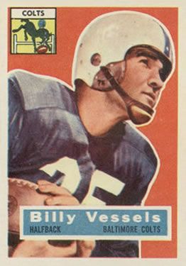 Billy Vessels 1956 Topps #120 Sports Card