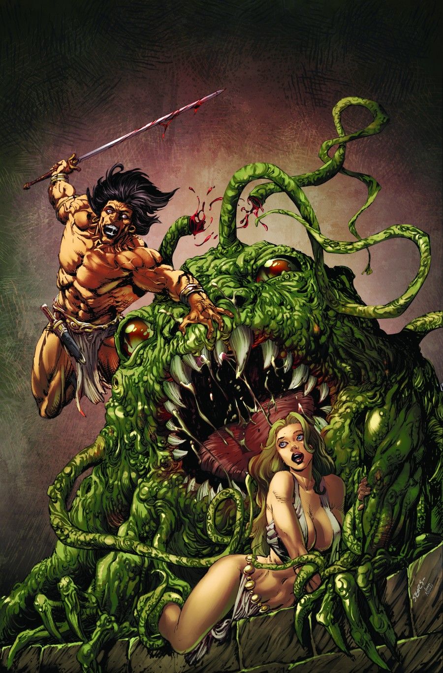 Savage Sword Of Conan Reforged #7 (Cover C Bart Sears Virgin Variant) Comic
