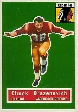 Chuck Drazenovich 1956 Topps #37 Sports Card