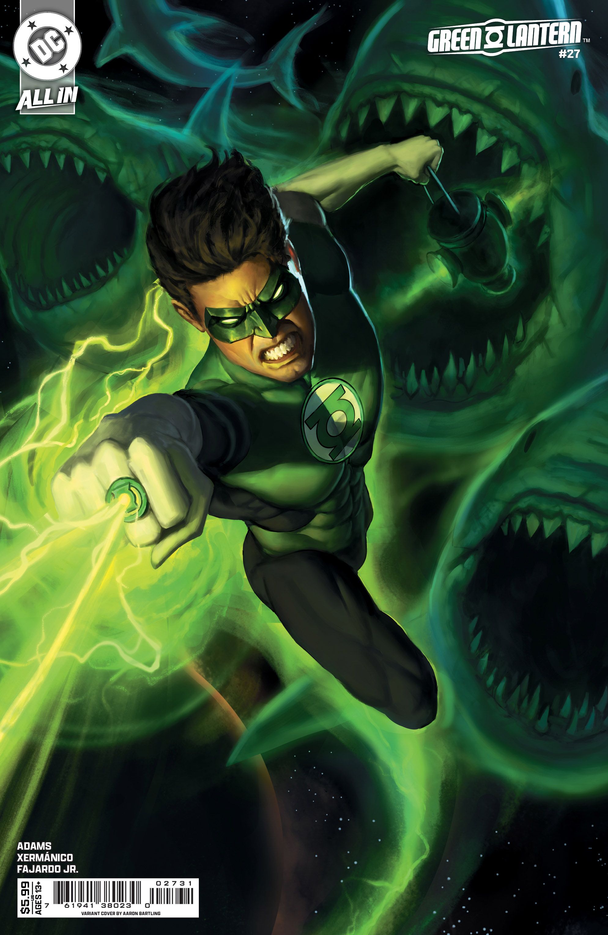 Green Lantern #27 (Cvr B Aaron Bartling Card Stock Variant) Comic