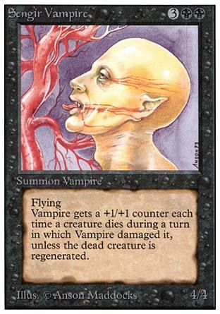 Sengir Vampire (Unlimited) Trading Card