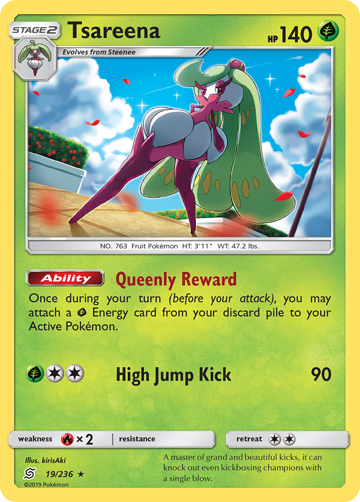 Tsareena (19/236) - Unified Minds Pokémon Card