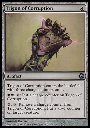 Trigon of Corruption (Scars of Mirrodin) Trading Card