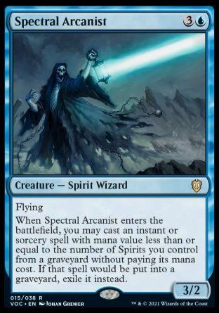 Spectral Arcanist (Innistrad Crimson Vow Commander Decks) Trading Card