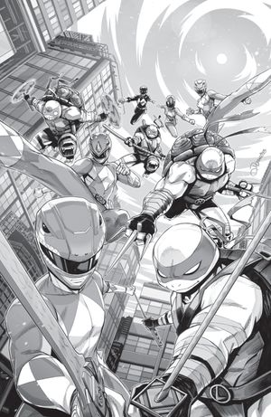 Mighty Morphin Power Rangers/ Teenage Mutant Ninja Turtles III #1 (G 1:10 Incv Full Art Zonno)