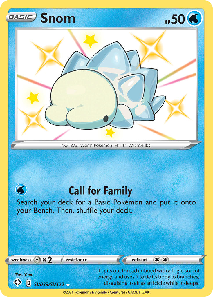 Snom (SV033) - Shining Fates Shiny Vault Pokémon Card