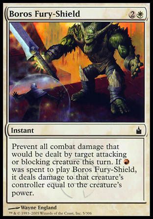 Boros Fury-Shield (Ravnica: City of Guilds) Trading Card