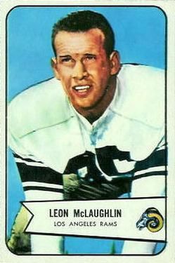 Leon McLaughlin 1954 Bowman #56 Sports Card
