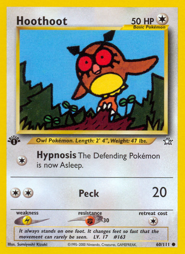 Hoothoot (60/111) - Neo Genesis Pokémon Card